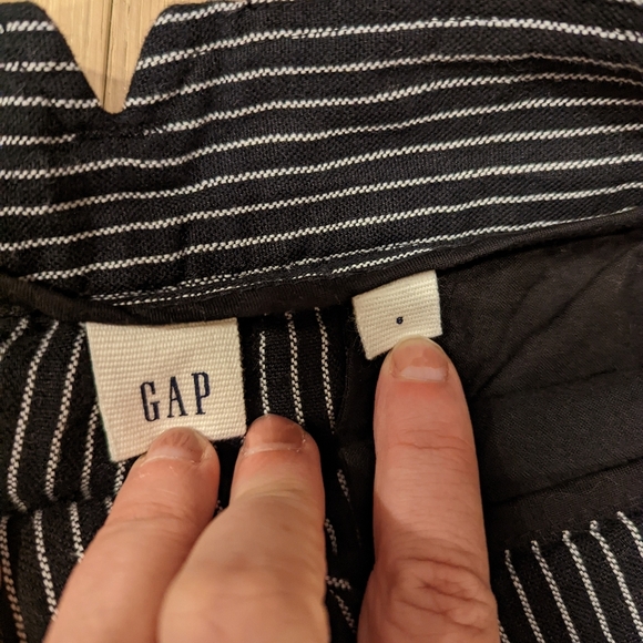 Black and White Striped Women's Shorts - Picture 7 of 8